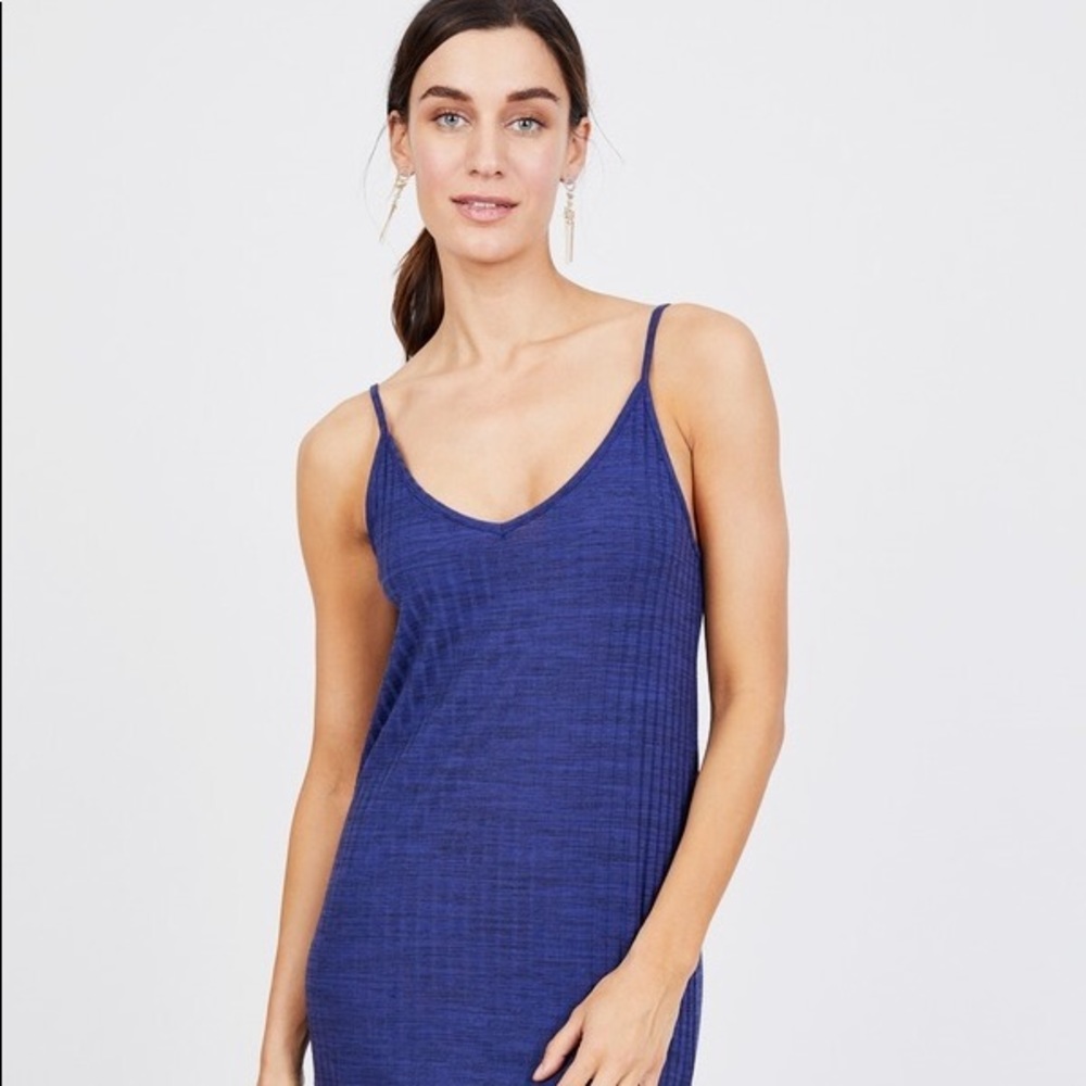 Olive + Oak for Le Tote Ribbed Slip Dress Sz M